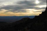 Sunset in mountains